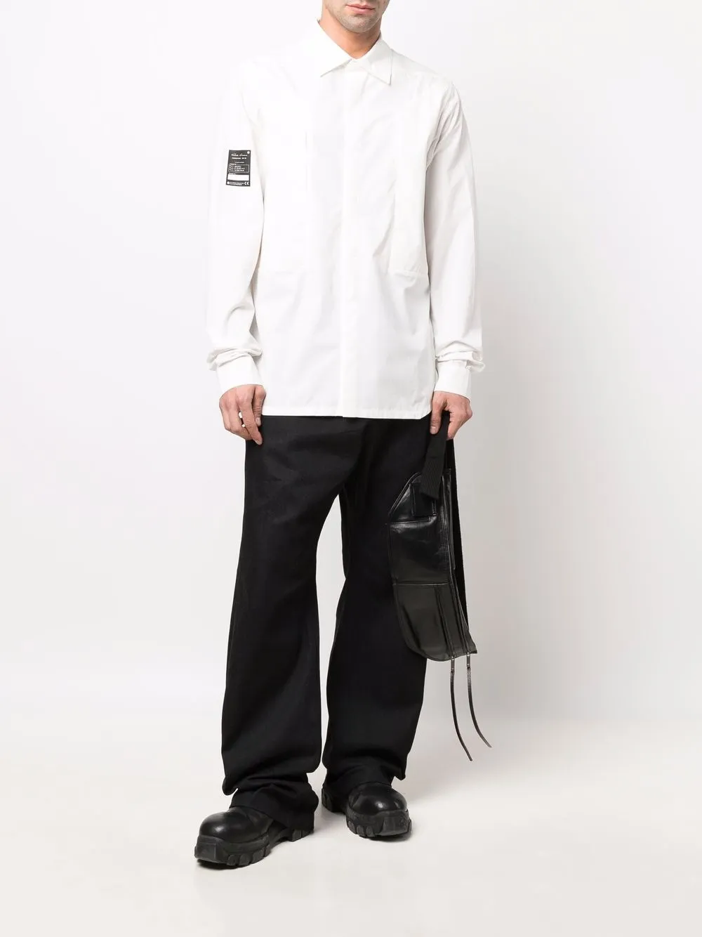 Rick Owens Overhemd met logoprint - Wit