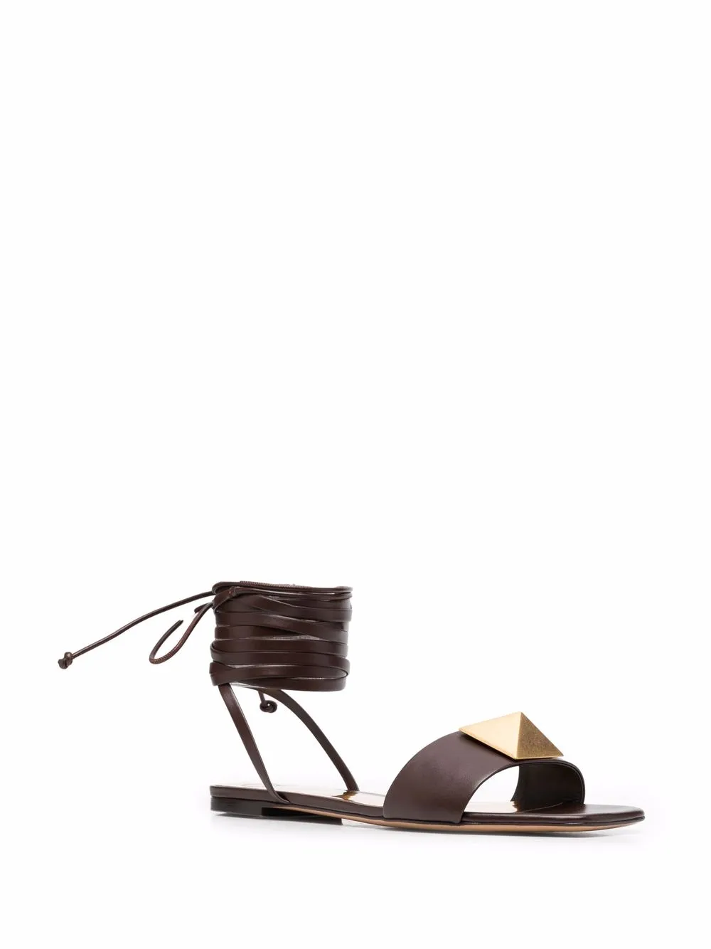 Valentino Garavani Rockstud Gladiator sandalen - Bruin