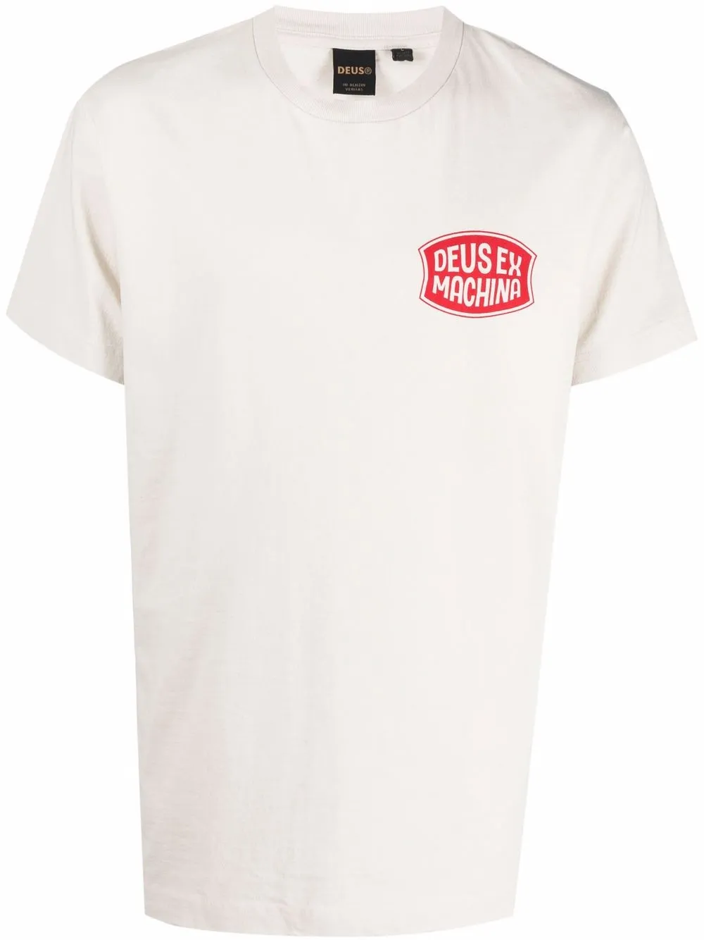 

Deus Ex Machina logo-print cotton T-Shirt - Neutrals