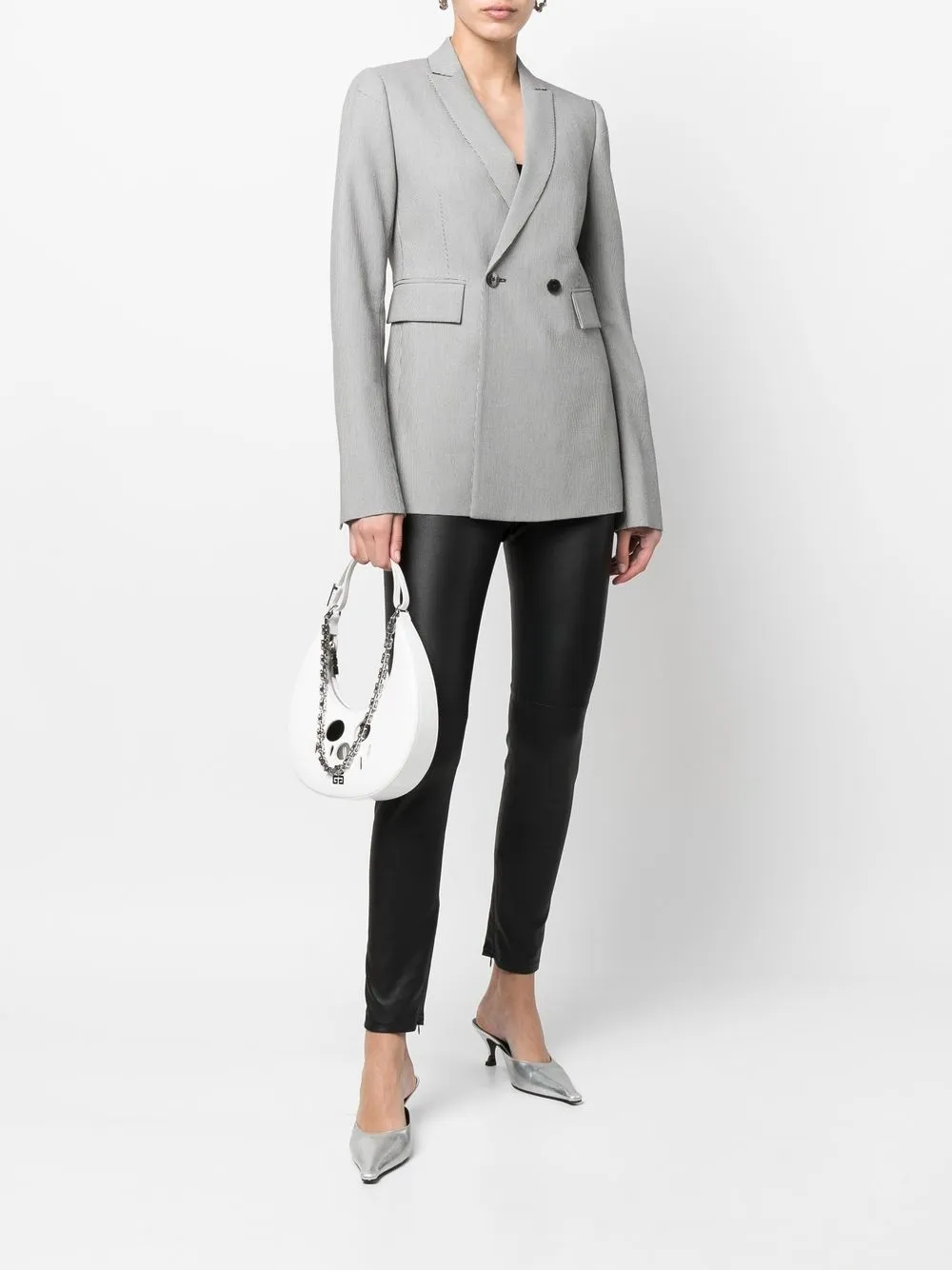 SAPIO Blazer met dubbele rij knopen - Wit