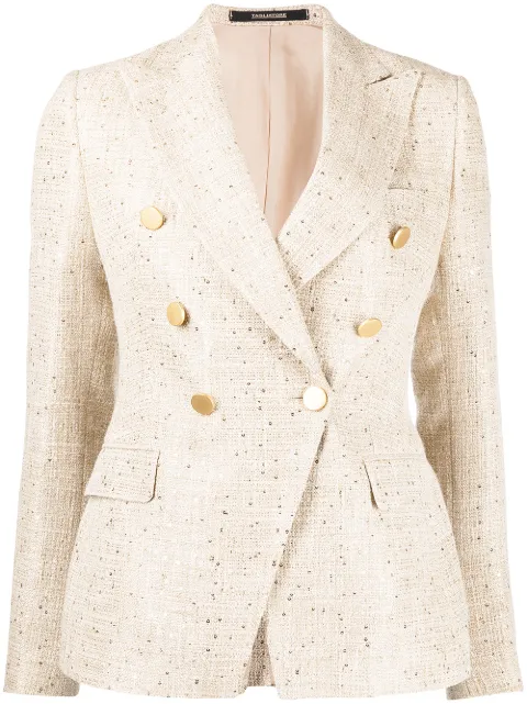 Tagliatore blazer con lentejuelas y doble botonadura