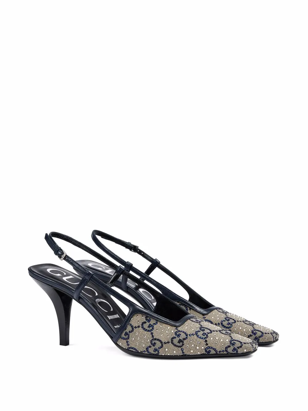 Gucci GG Supreme slingback pumps - Beige