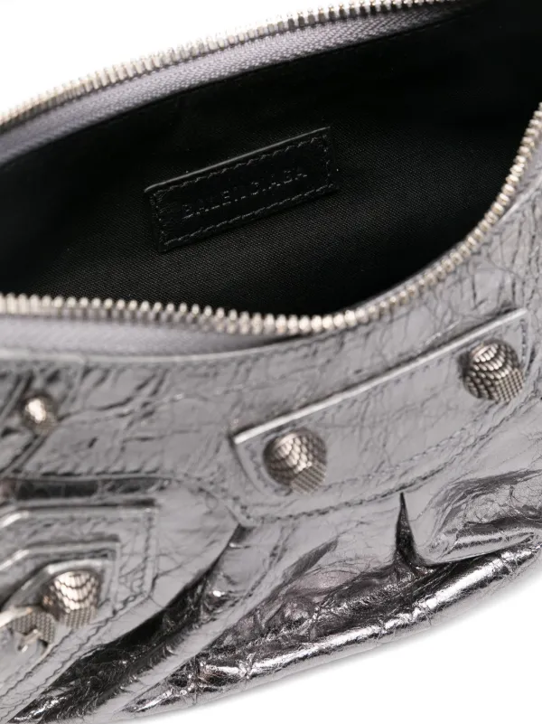 Balenciaga Mini Le Cagole Shoulder Bag Silver FARFETCH AU