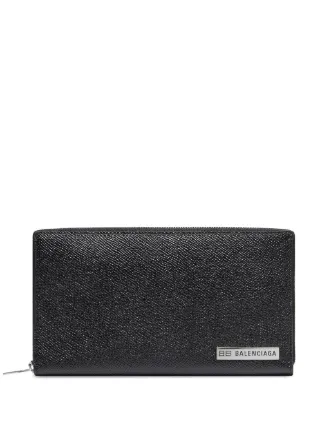 Balenciaga Plate Continental Wallet Farfetch