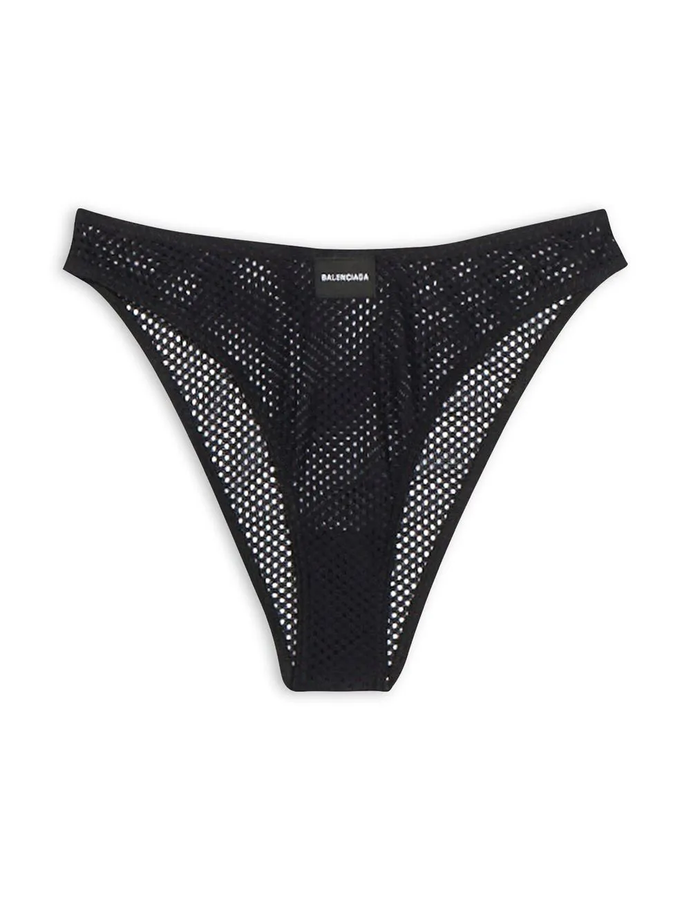 Balenciaga Slip met mesh - Zwart