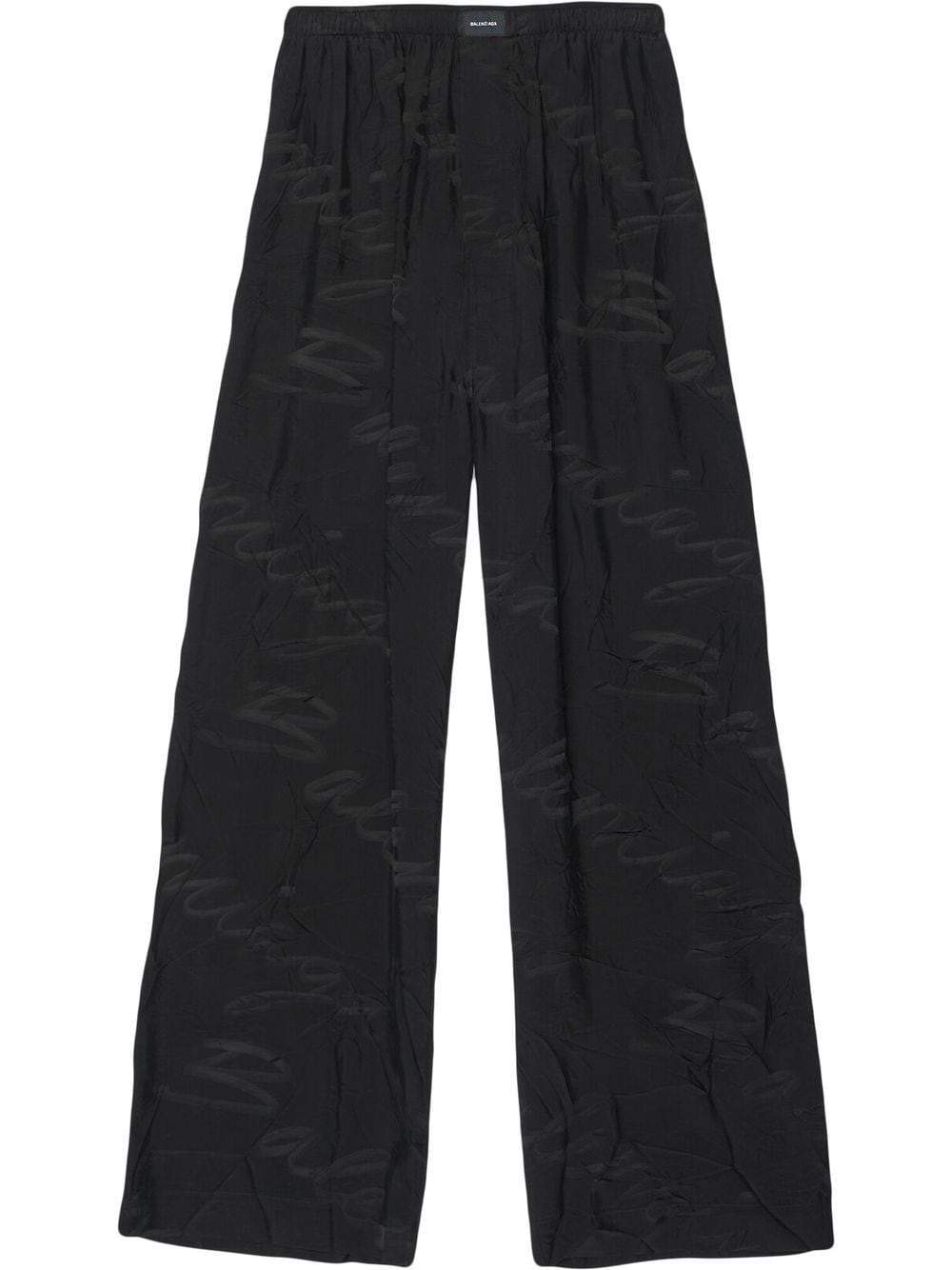 handwritten logo pajama trousers