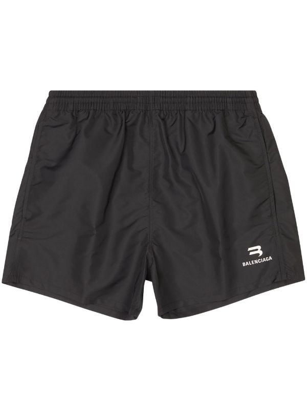 Balenciaga logo-print Swim Shorts - Farfetch