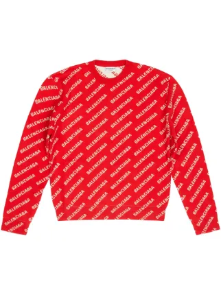 Balenciaga printed cotton sweatshirt new arrivals