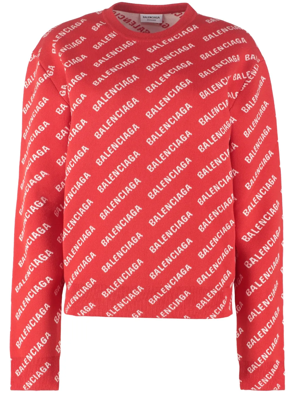 Red balenciaga sweater store
