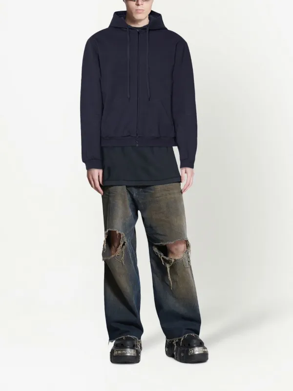 balenciaga polo zip