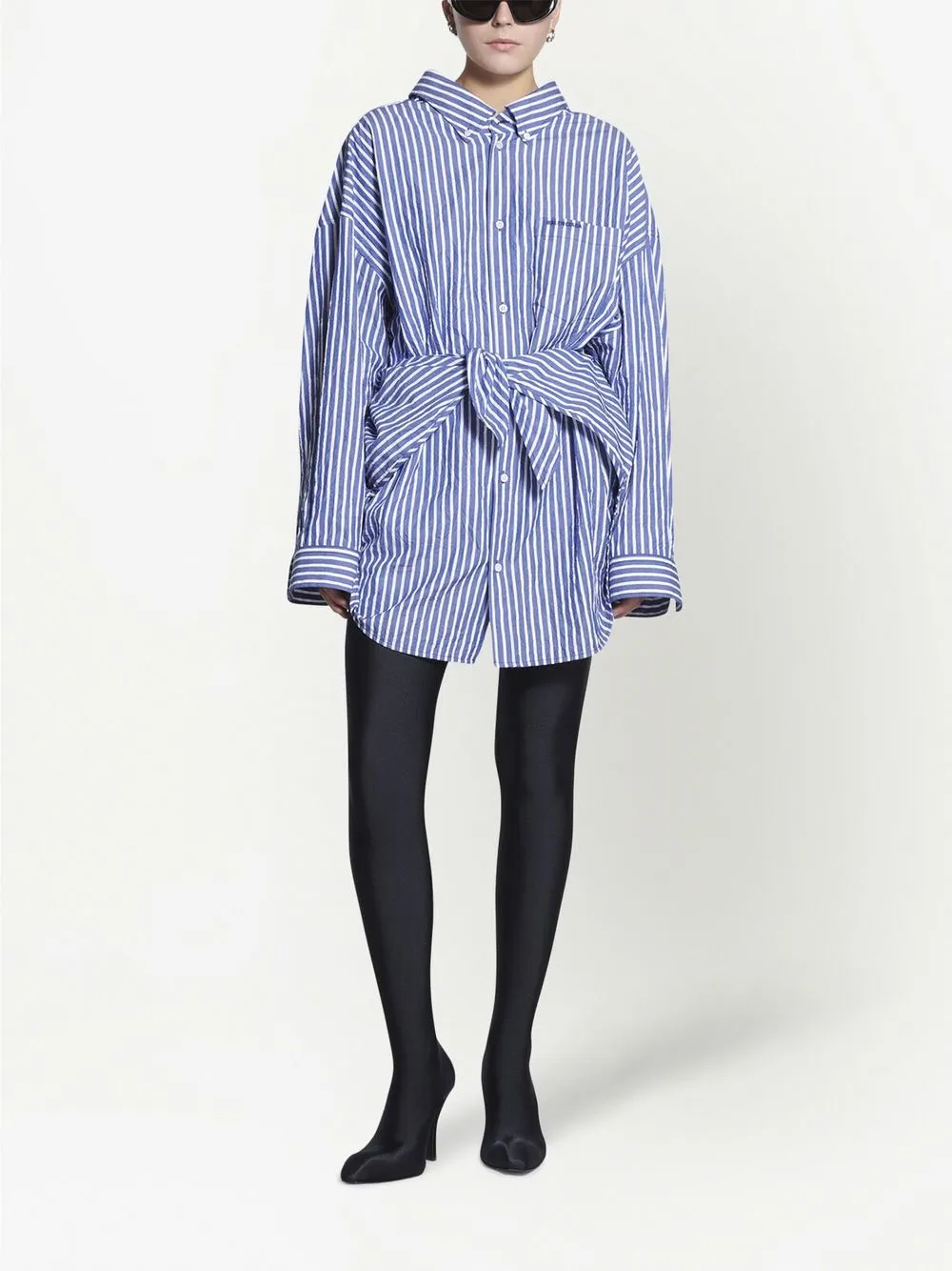 Balenciaga Oversized blouse - Blauw