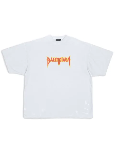 Balenciaga oversized metal logo T-shirt