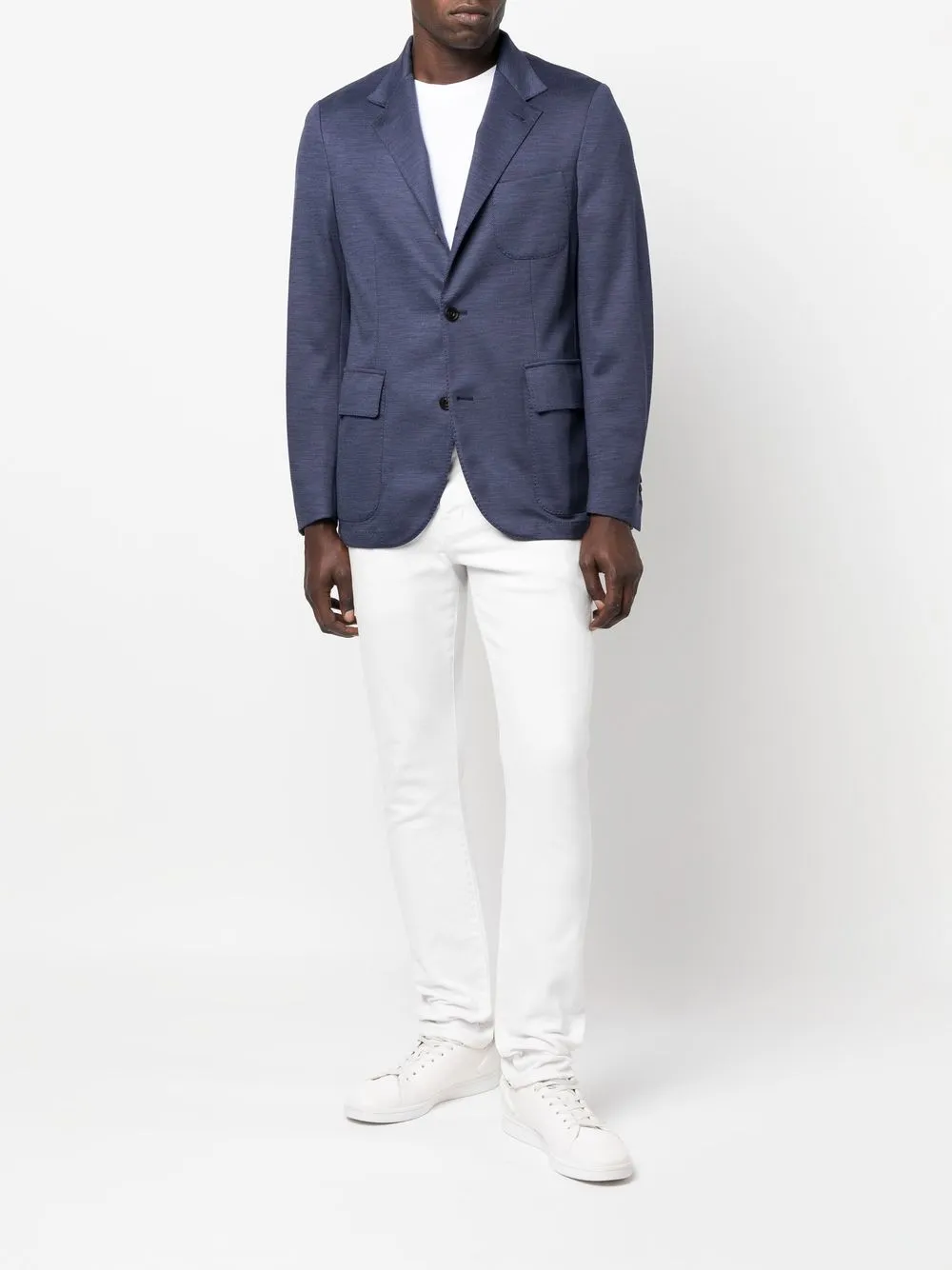 Corneliani Wollen blazer - Blauw