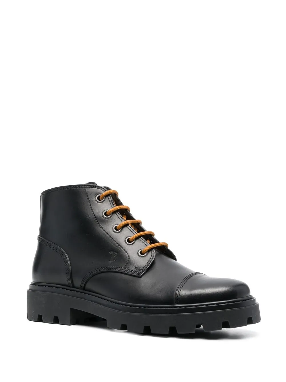 Tod's Leren veterlaarzen - Zwart