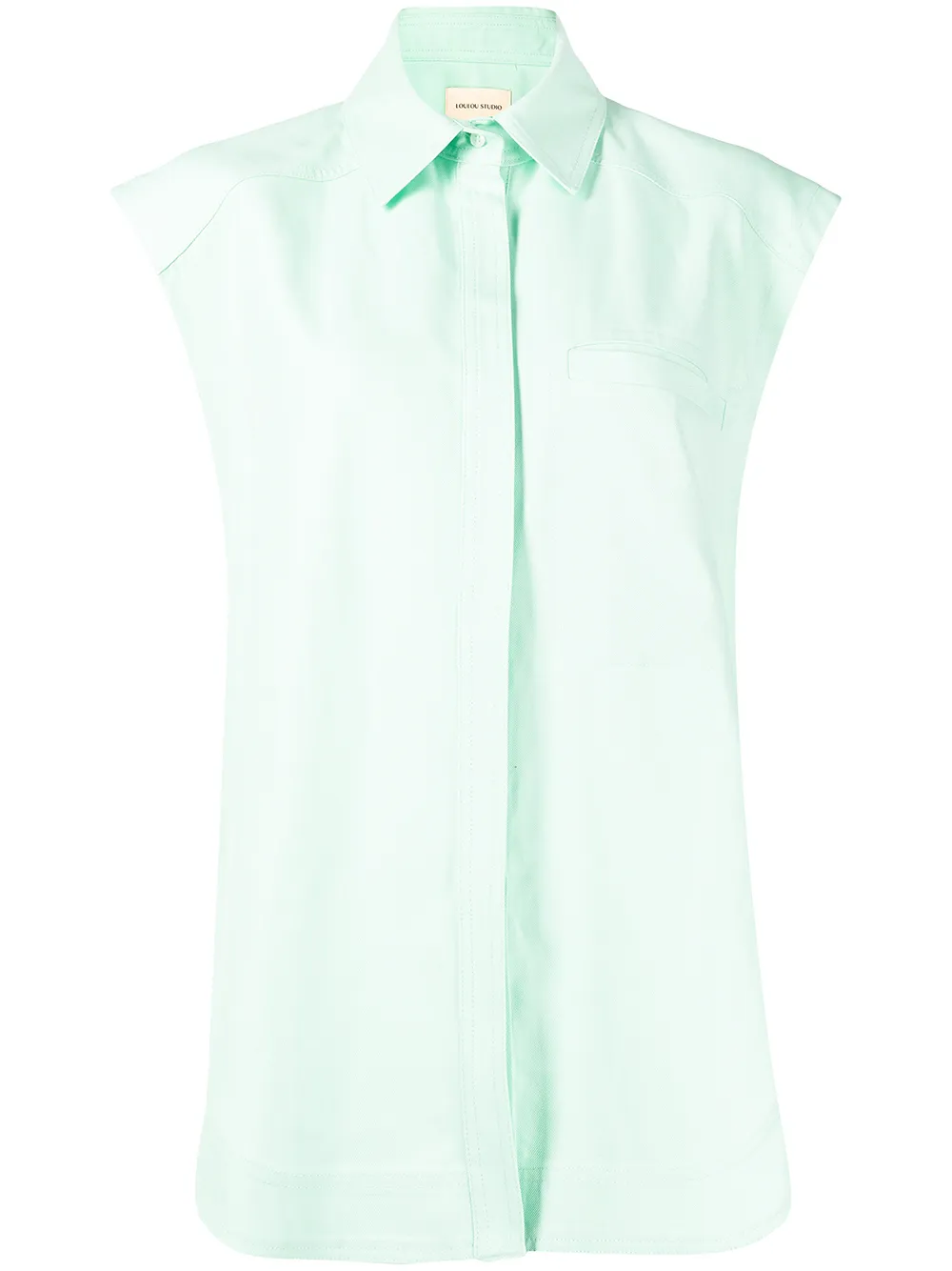 

Loulou Studio camisa sin mangas - Verde
