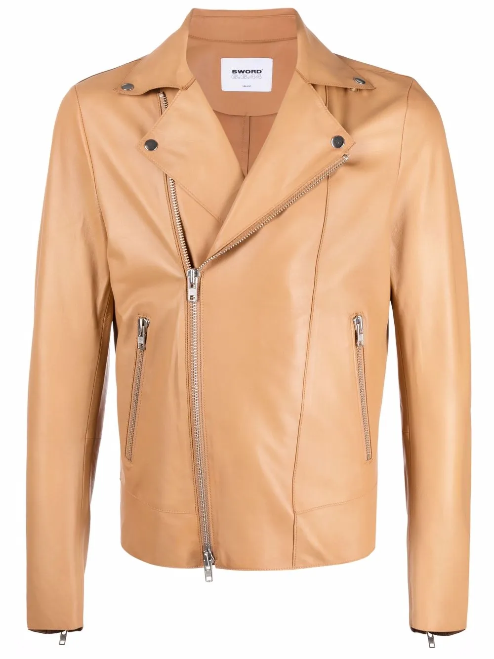 

S.W.O.R.D 6.6.44 off-centre zip fastening jacket - Neutrals
