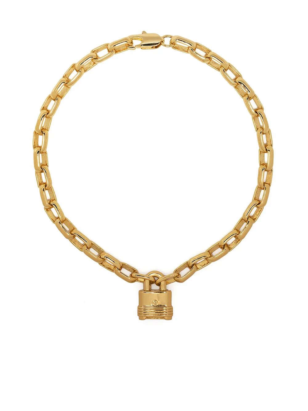 

Northskull Stack padlock pendant bracelet - Gold