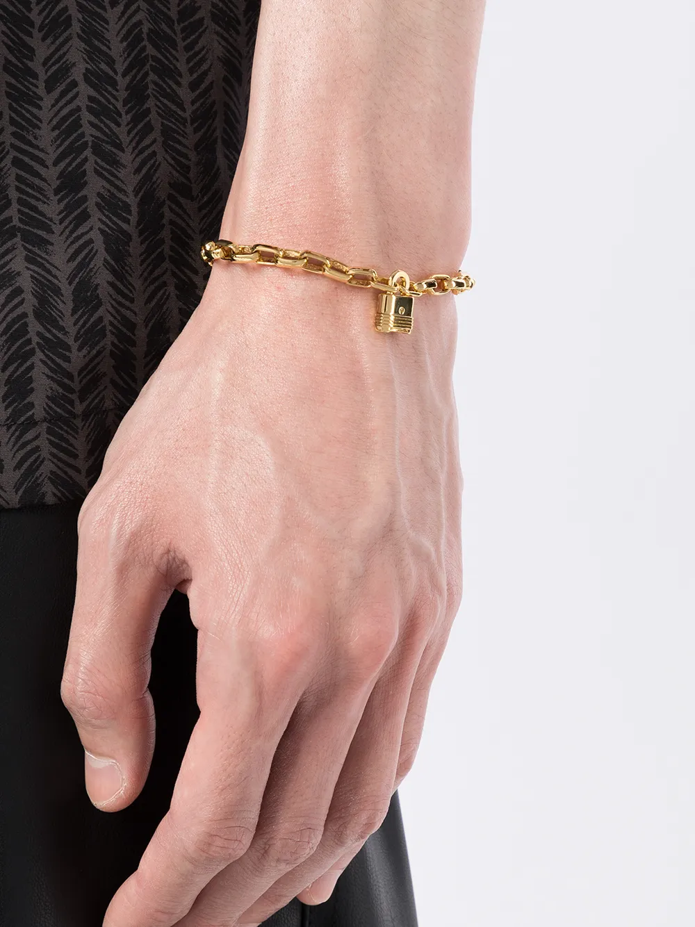 Northskull Armband met hangslot - Goud