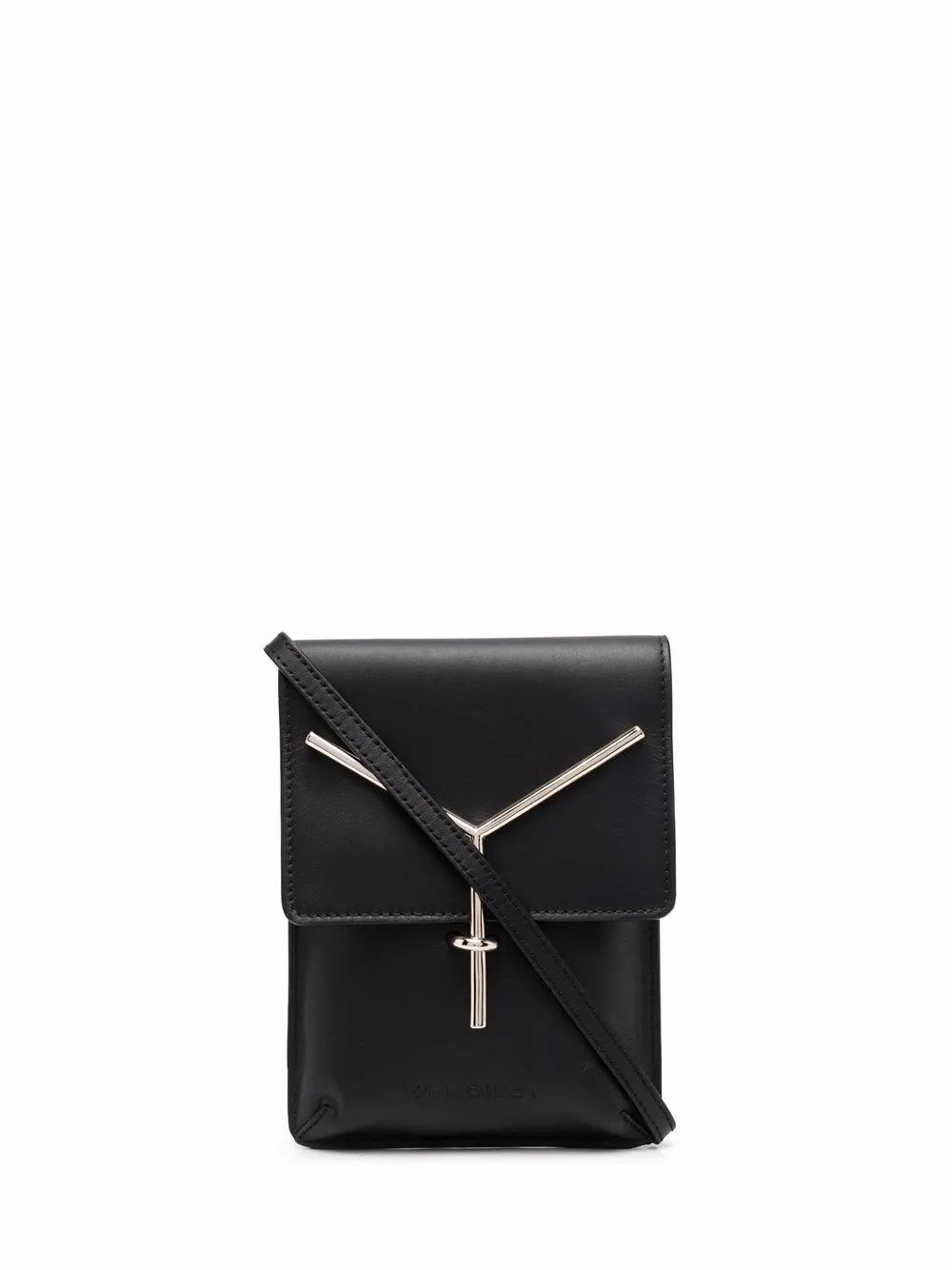 

Y/Project foldover leather shoulder bag - Black