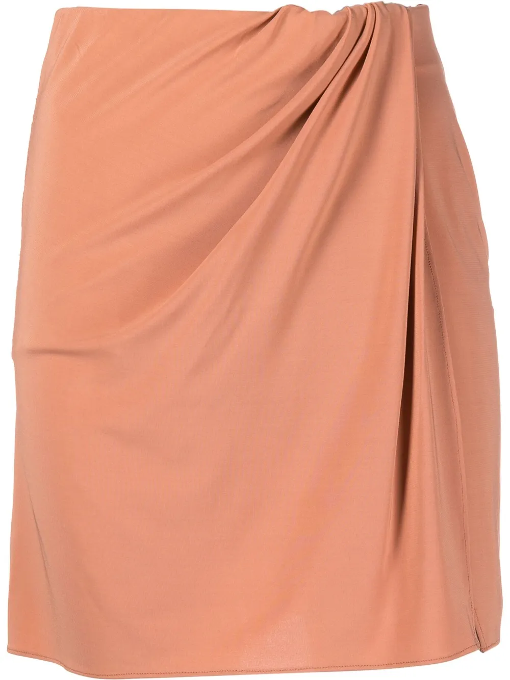 THE ANDAMANE Gabrielle mini wrap skirt | Brown | Image 1