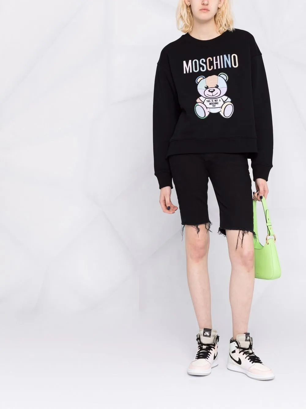 moschino logo刺绣卫衣 图 2