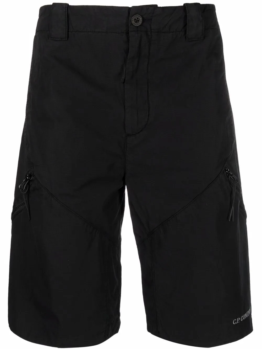 

C.P. Company bermudas con parche del logo en la parte trasera - Negro