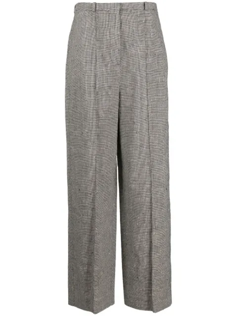 TOTEME houndstooth high-waisted trousers