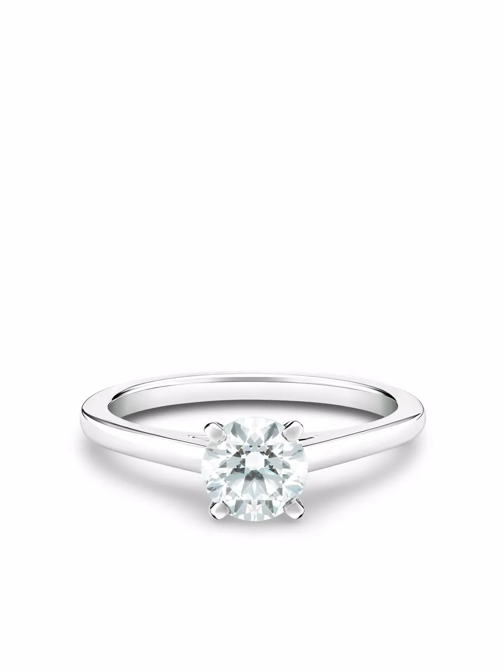 

De Beers Jewellers platinum DB Classic round brilliant diamond ring - Silver