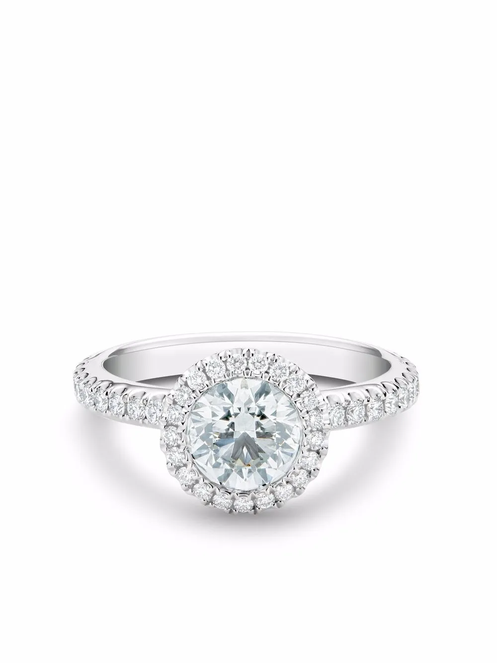 

De Beers Jewellers anillo Aura en platino con diamantes - Plateado