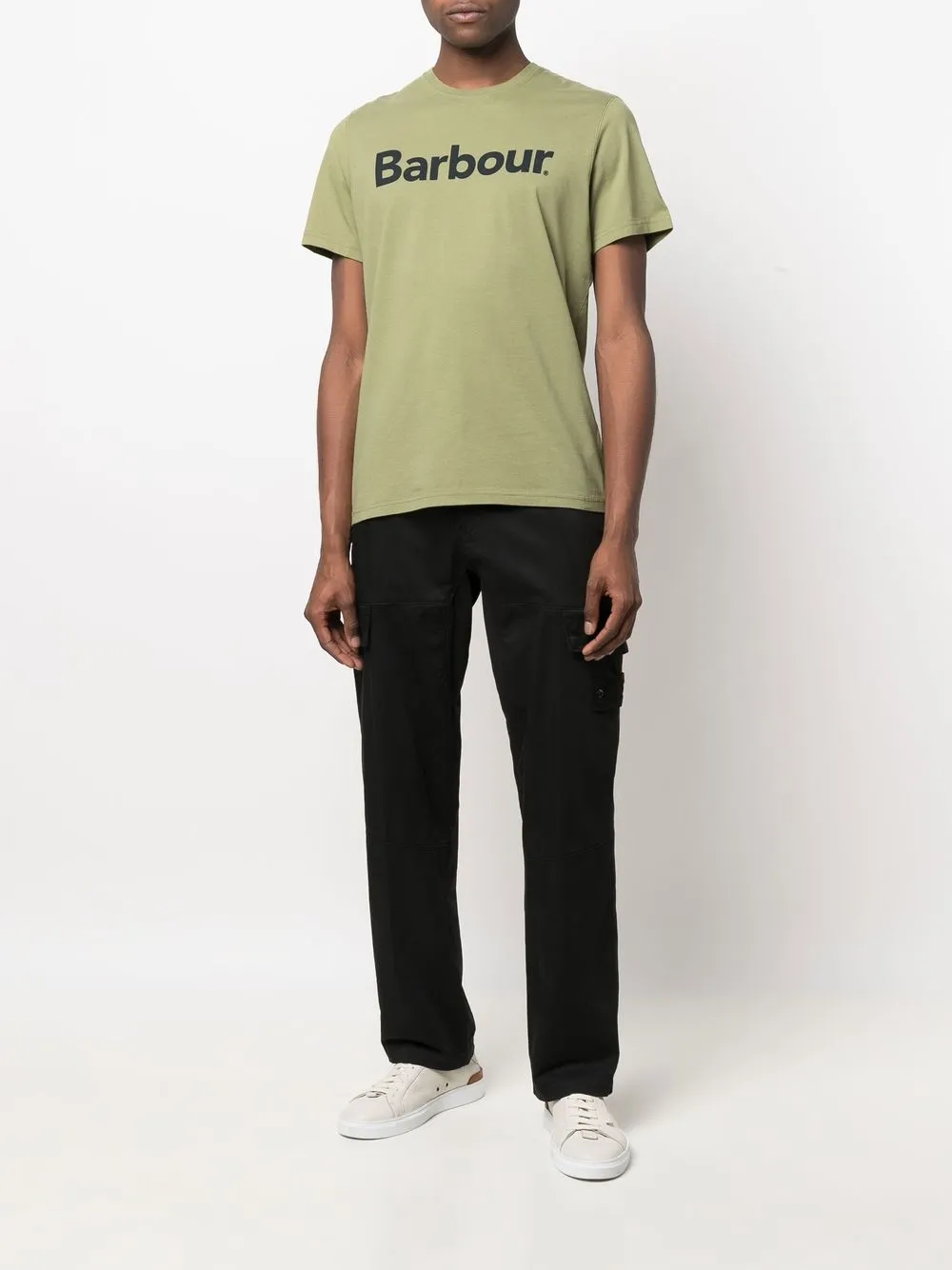 

Barbour playera con logo estampado - Verde
