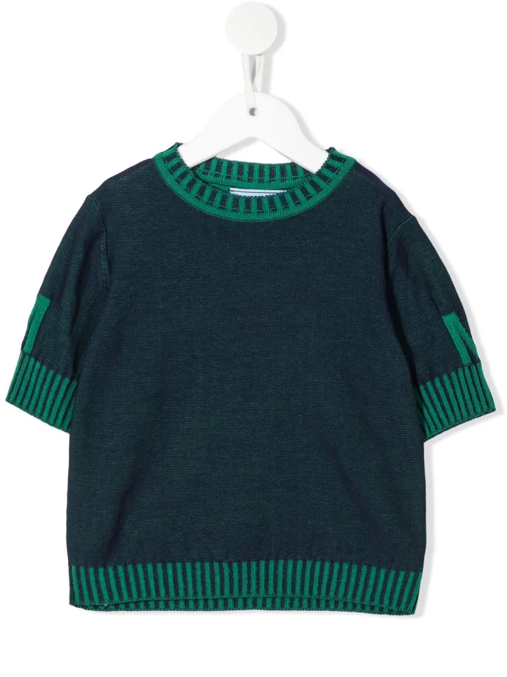 

Mi Mi Sol ribbed-knit cotton sweatshirt - Blue
