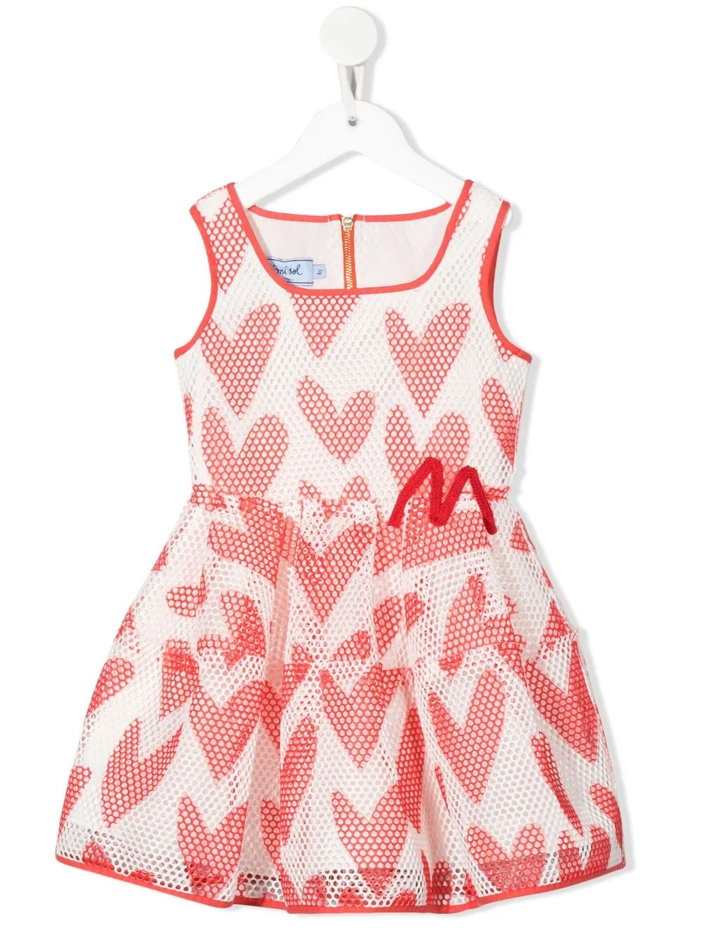 

Mi Mi Sol vestido con corazones estampados - Blanco