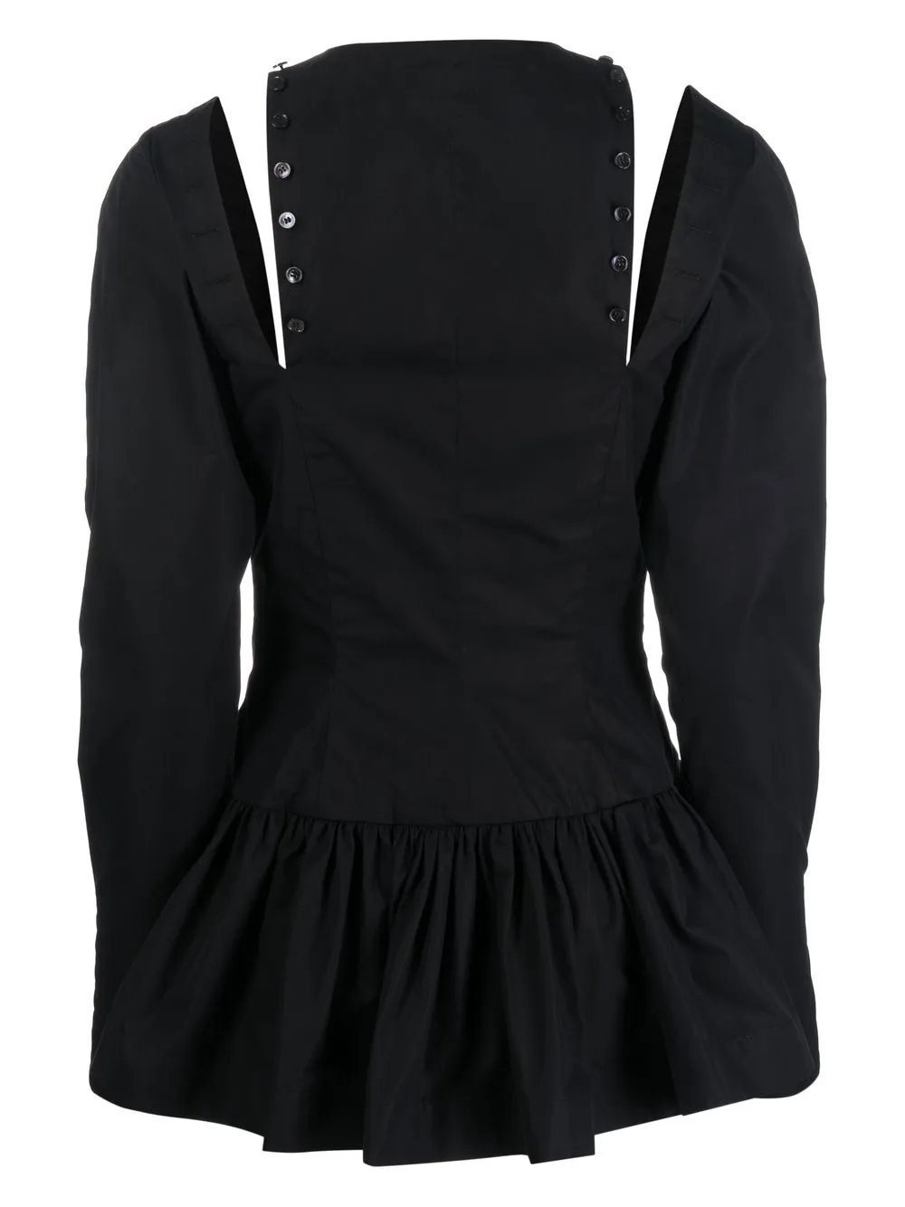 Rochas Blouse met V-hals - Zwart