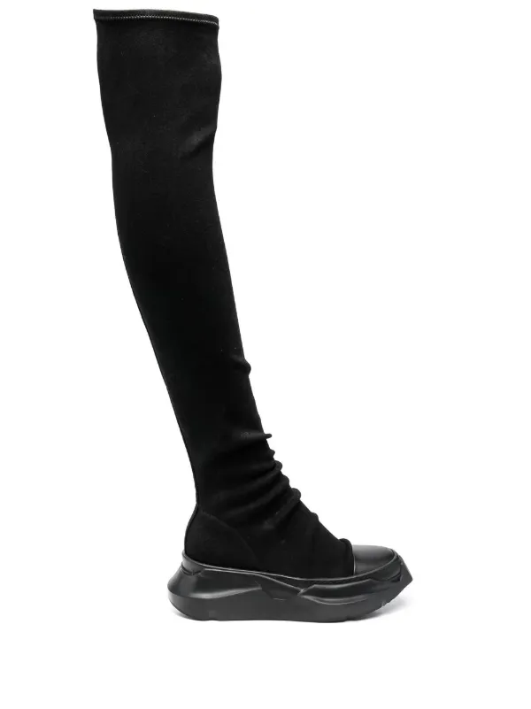 Rick Owens DRKSHDW Chunky knee length Boots Black FARFETCH AO