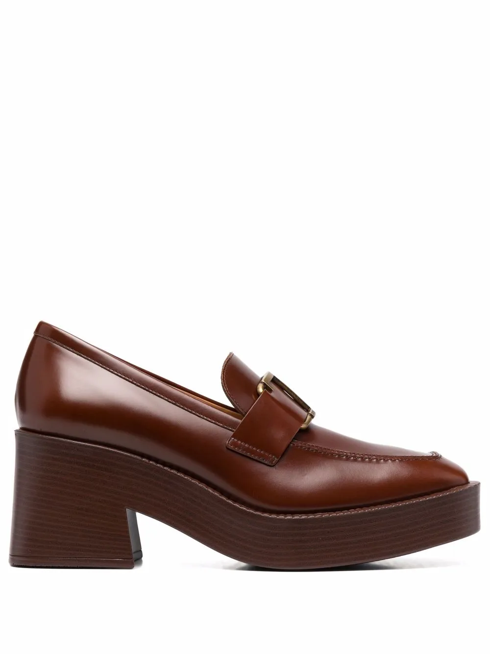 

Tod's mocasines con puntera cuadrada - Marrón