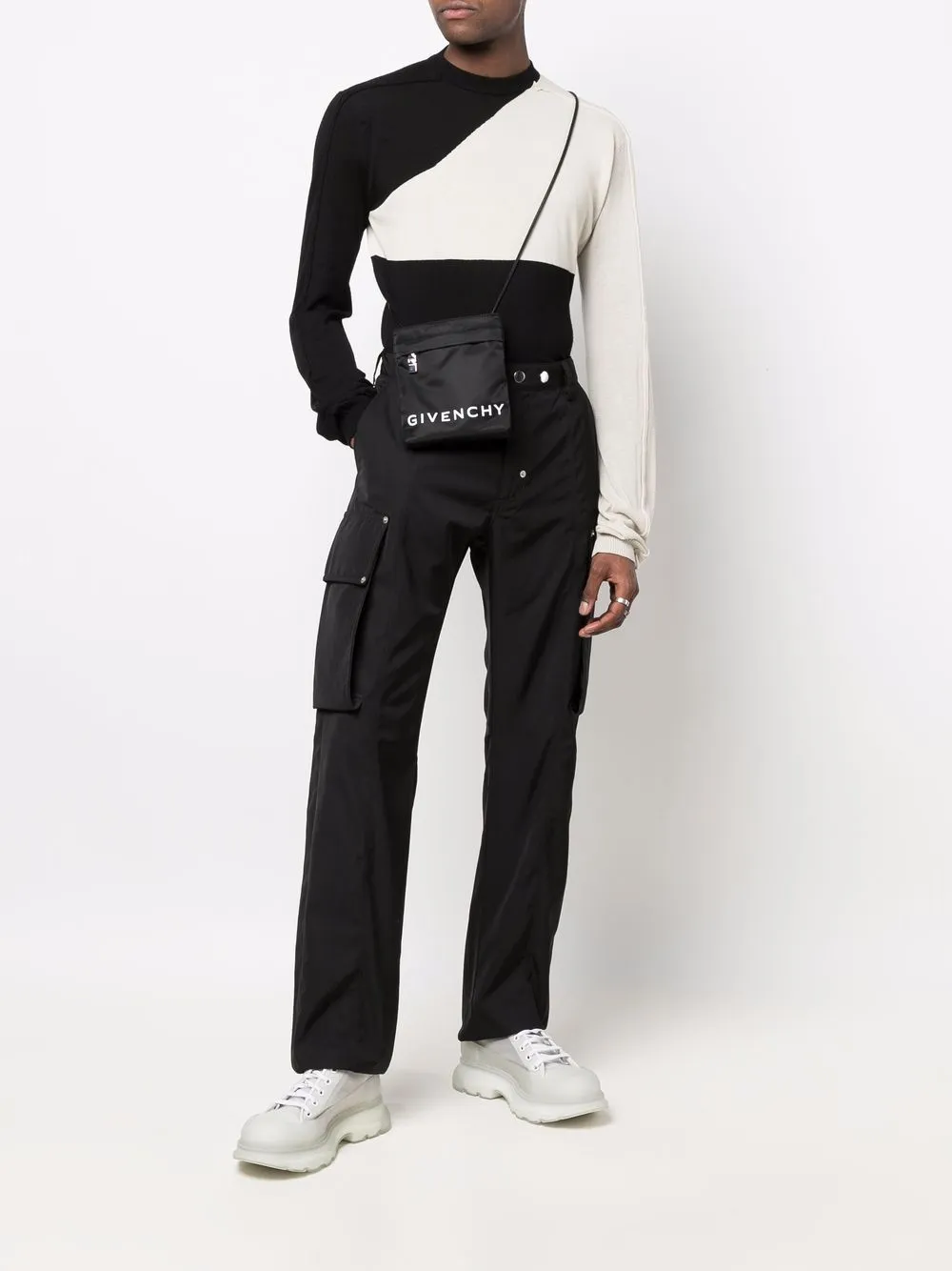 Givenchy Crossbodytas met logo - Zwart