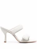 GIABORGHINI double-strap leather sandals - Grey