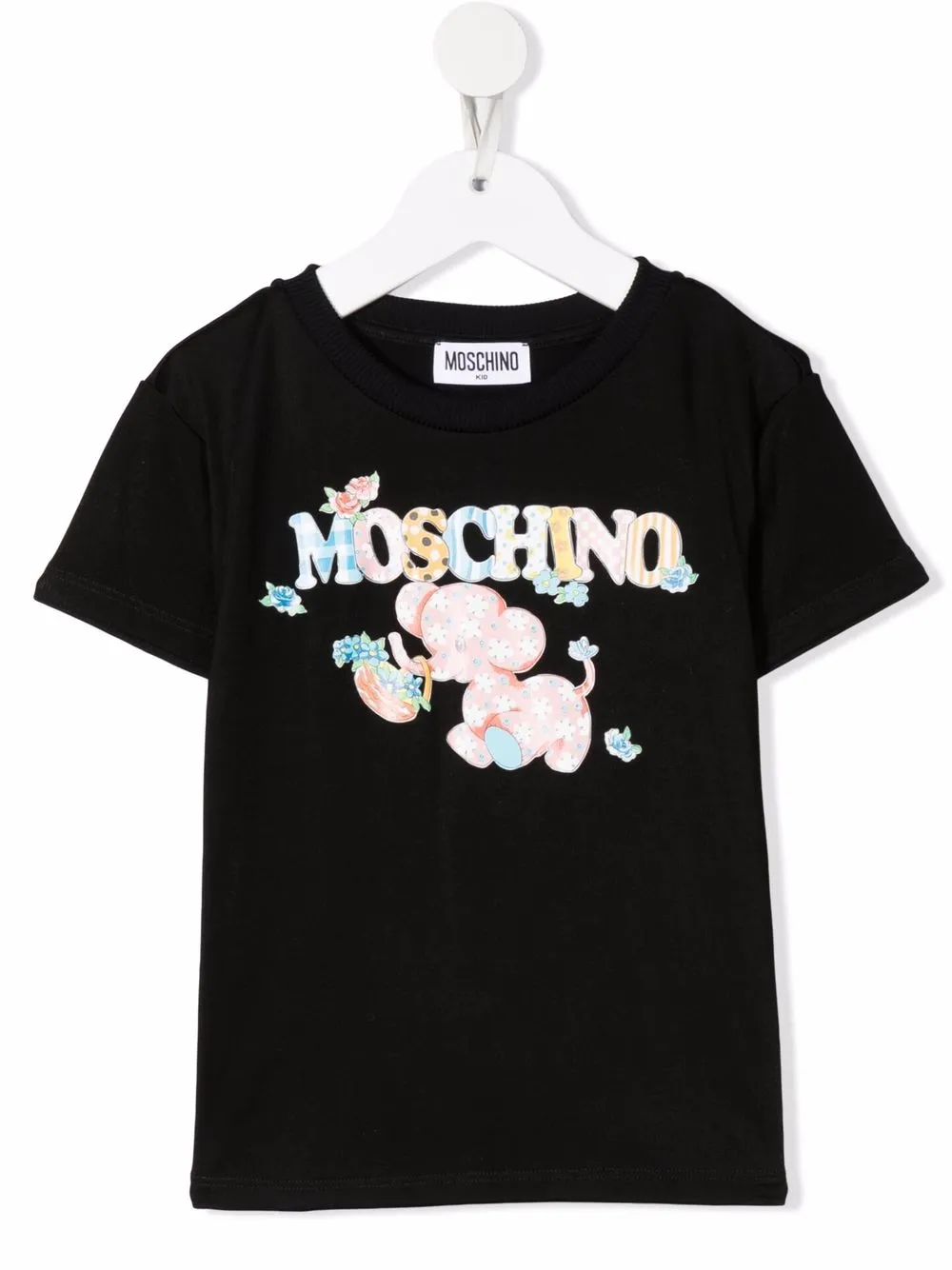 

Moschino Kids playera con estampado gráfico - Negro