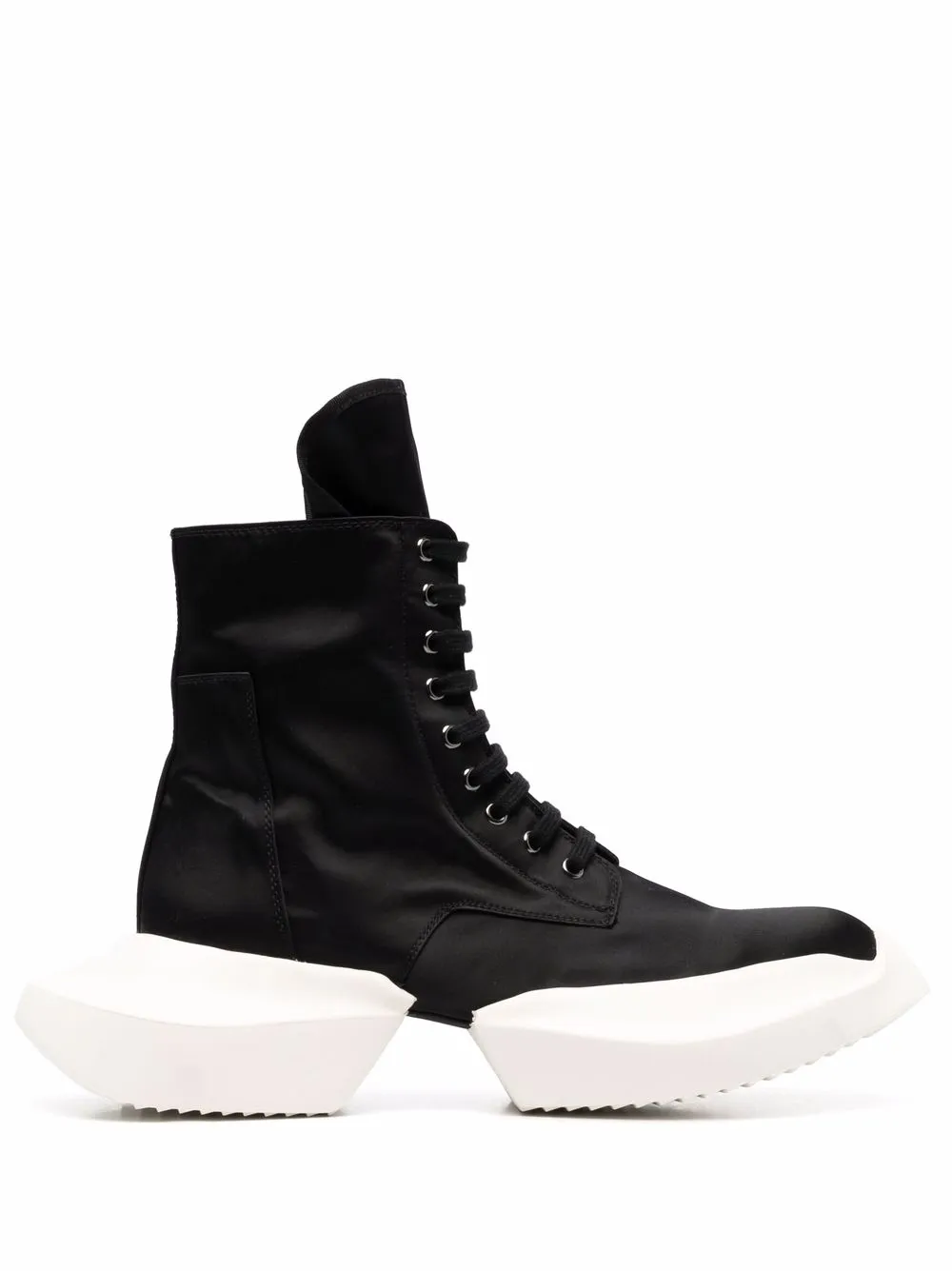 

Rick Owens DRKSHDW tenis altos con suela segmentada - Negro