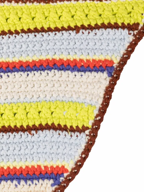 striped crochet bikini bottoms