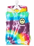 Barrow kids sleeveless tie-dye hoodie - Blue