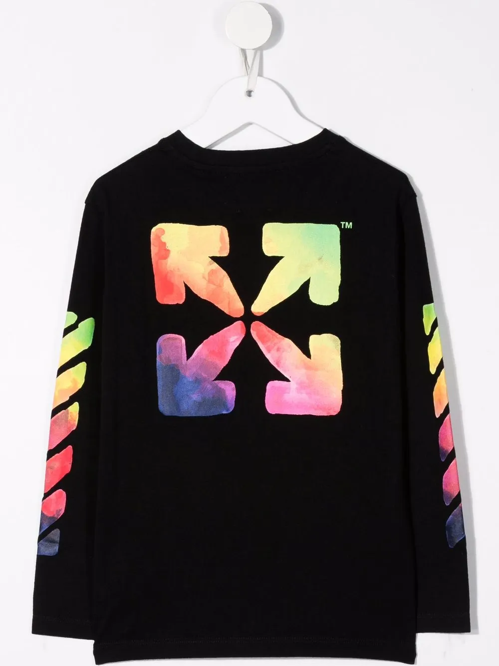 Off-White Kids T-shirt met logoprint - Zwart
