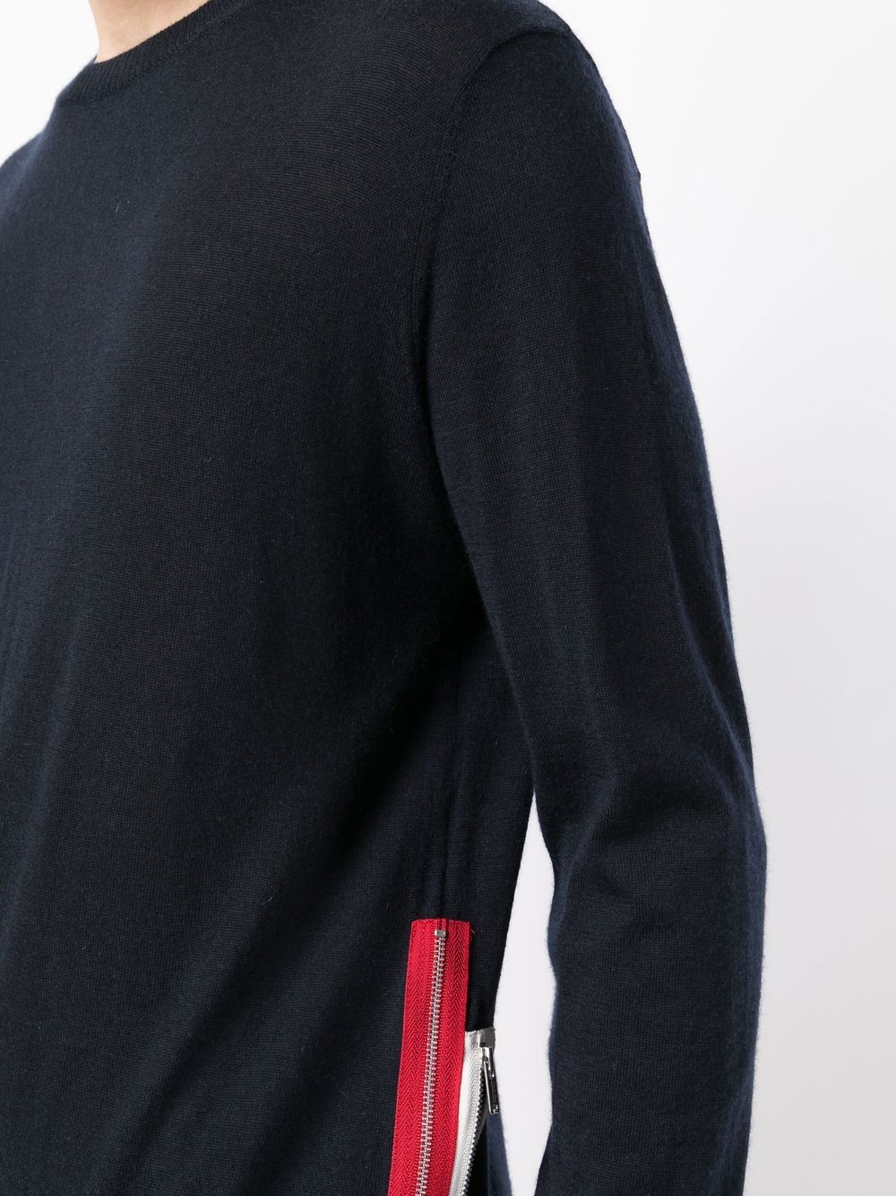 Shop Undercover Side-slits Cashmere Jumper In Blue