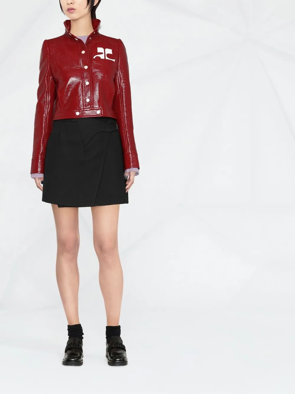 Courrèges Jack met logoprint - Rood