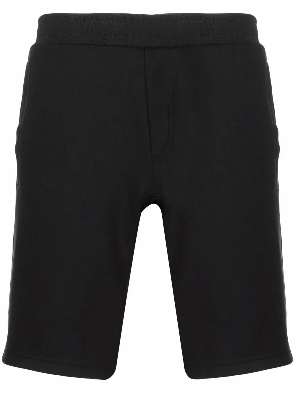 

Armani Exchange logo-stripe track shorts - Black