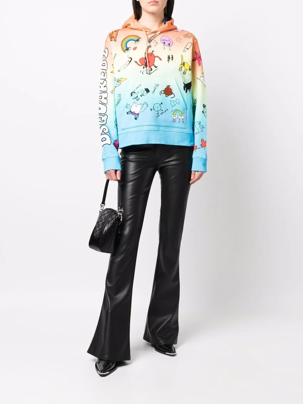 Dsquared2 Hoodie met print - Blauw