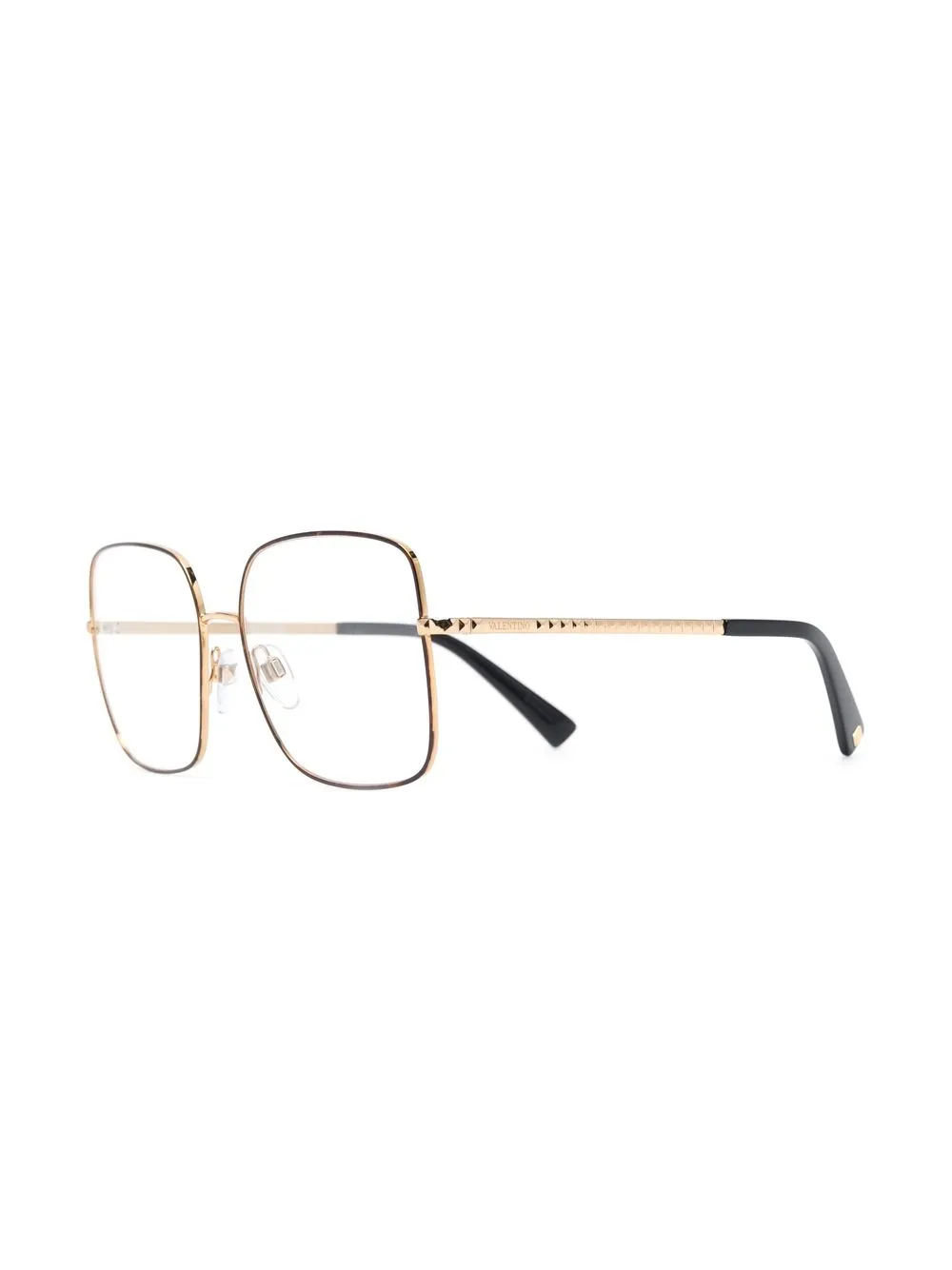 Valentino Eyewear Bril met vierkant montuur - Goud