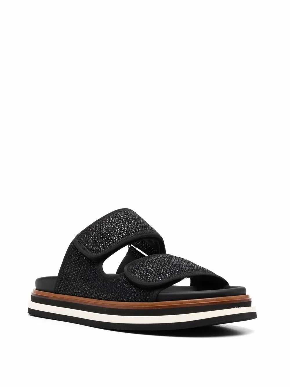Hogan Sandalen met klittenband - Zwart