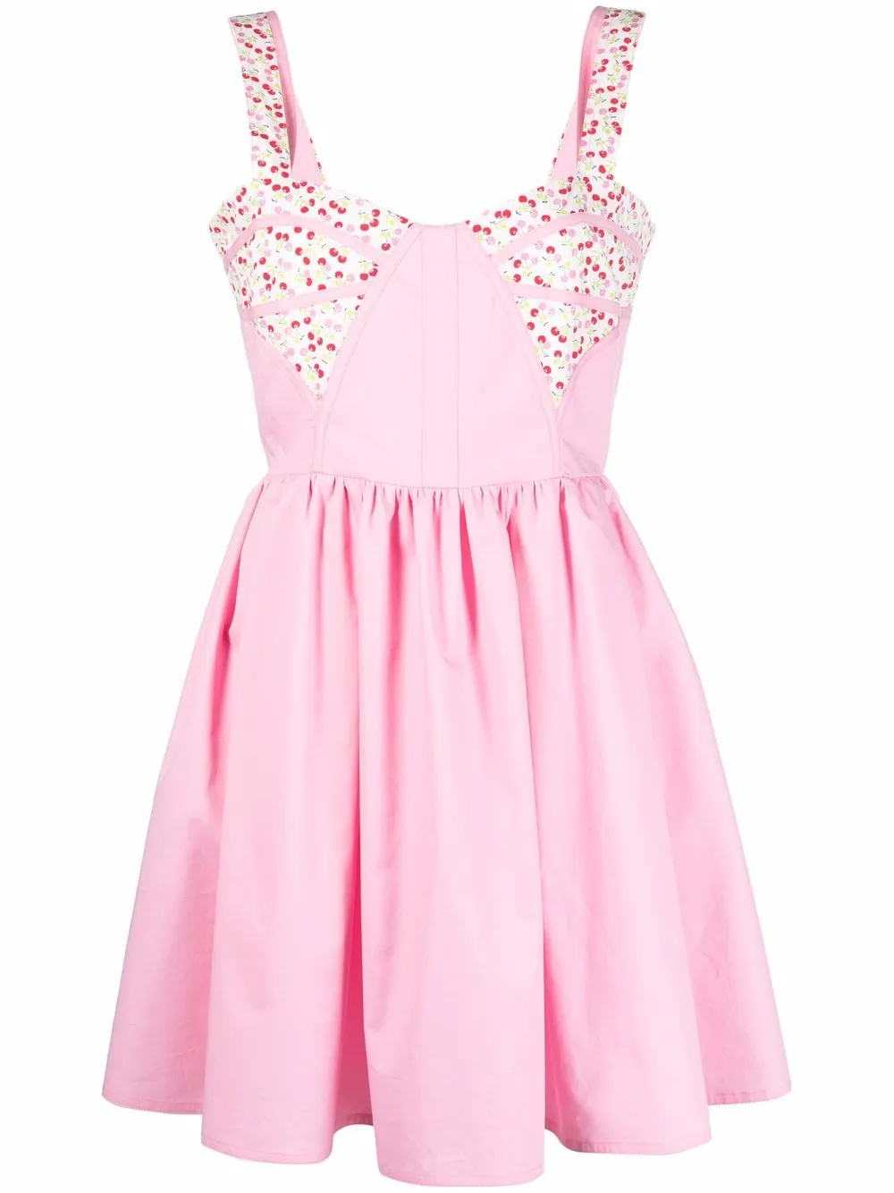

MSGM vestido corto con cerezas estampadas - Rosado
