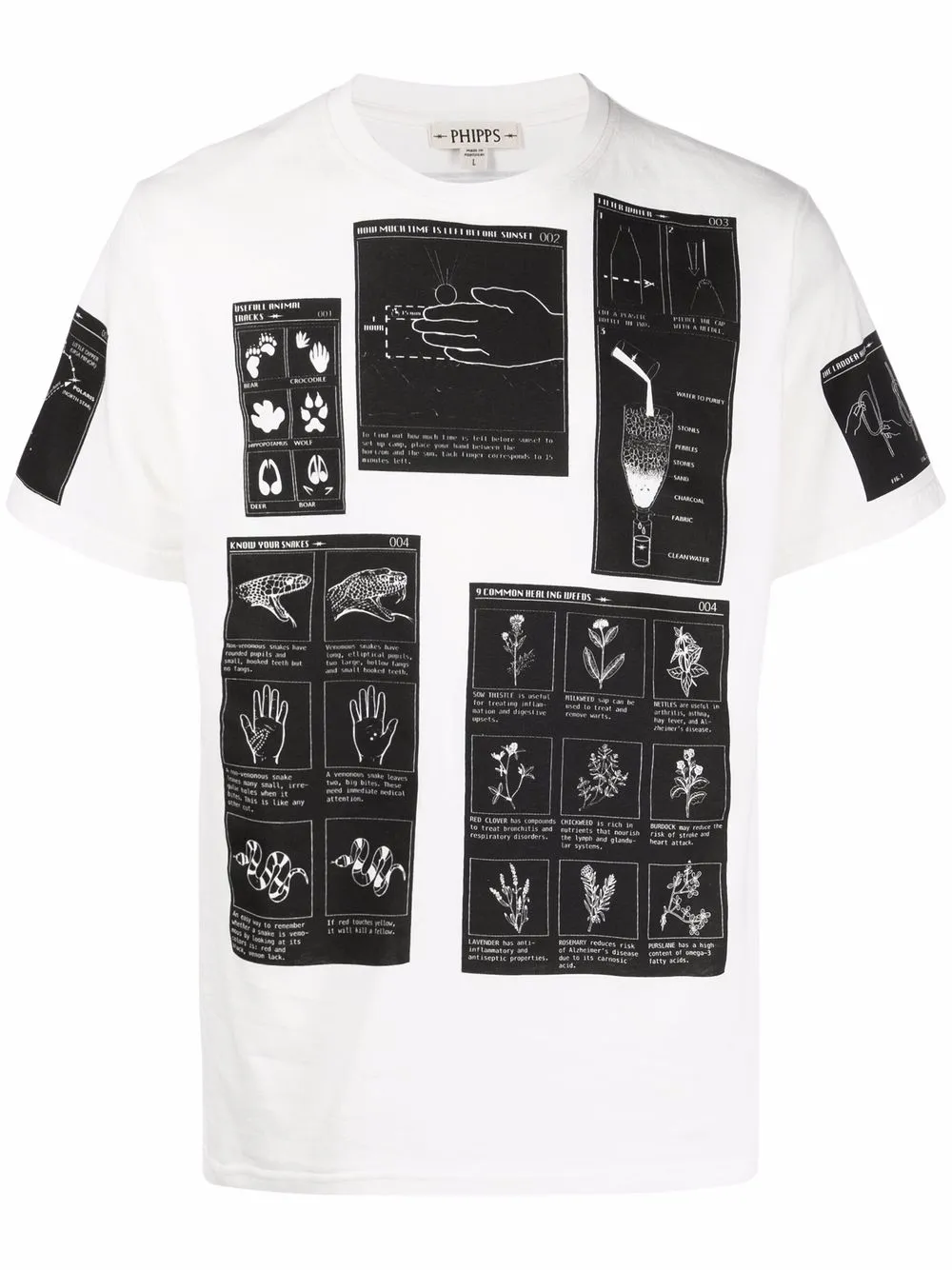 

Phipps playera con estampado gráfico - Blanco